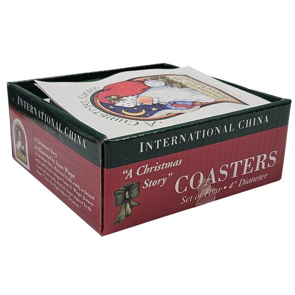 RARE NOS Lot of 4 International China Porcelain Coasters by Susan Winget  NOS - Picture 6 of 6